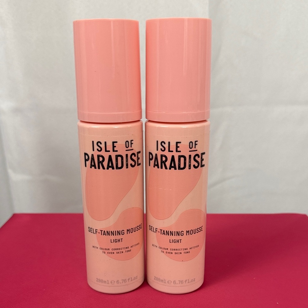 Isle of Paradise Light Self-Tanning Mousse 200ml/6.76fl.oz.      - (Set of 2)